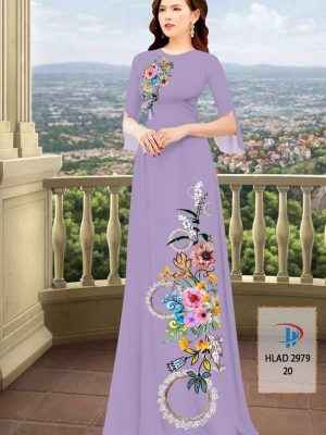 Vải Áo Dài Hoa In 3D AD HLAD2979 29